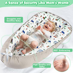 KISS GOLD Baby Lounger 360 wrap bumper keeps baby snug and supported.