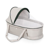 Kiss My Heart travel bassinet frame-open shows roomy newborn sleep space
