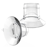 KISSBOBO 13mm flange insert close-up showing daily pumping comfort.