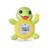KISSONE baby bath thermometer with floating turtle for safe water temperature