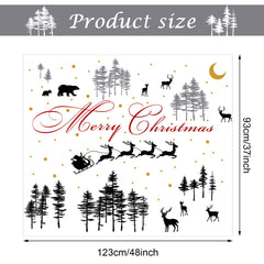 Kisston Christmas nursery wall decal pine trees adds natural charm to nurseries and living spaces.