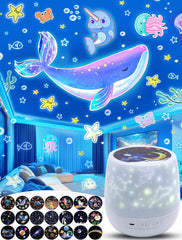 KISTRA Star Projector drum design creates calming bedtime ambiance.