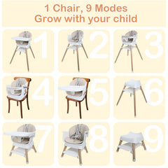 Kisuplus high chair tray in dishwasher-friendly design for quick cleanup after meals