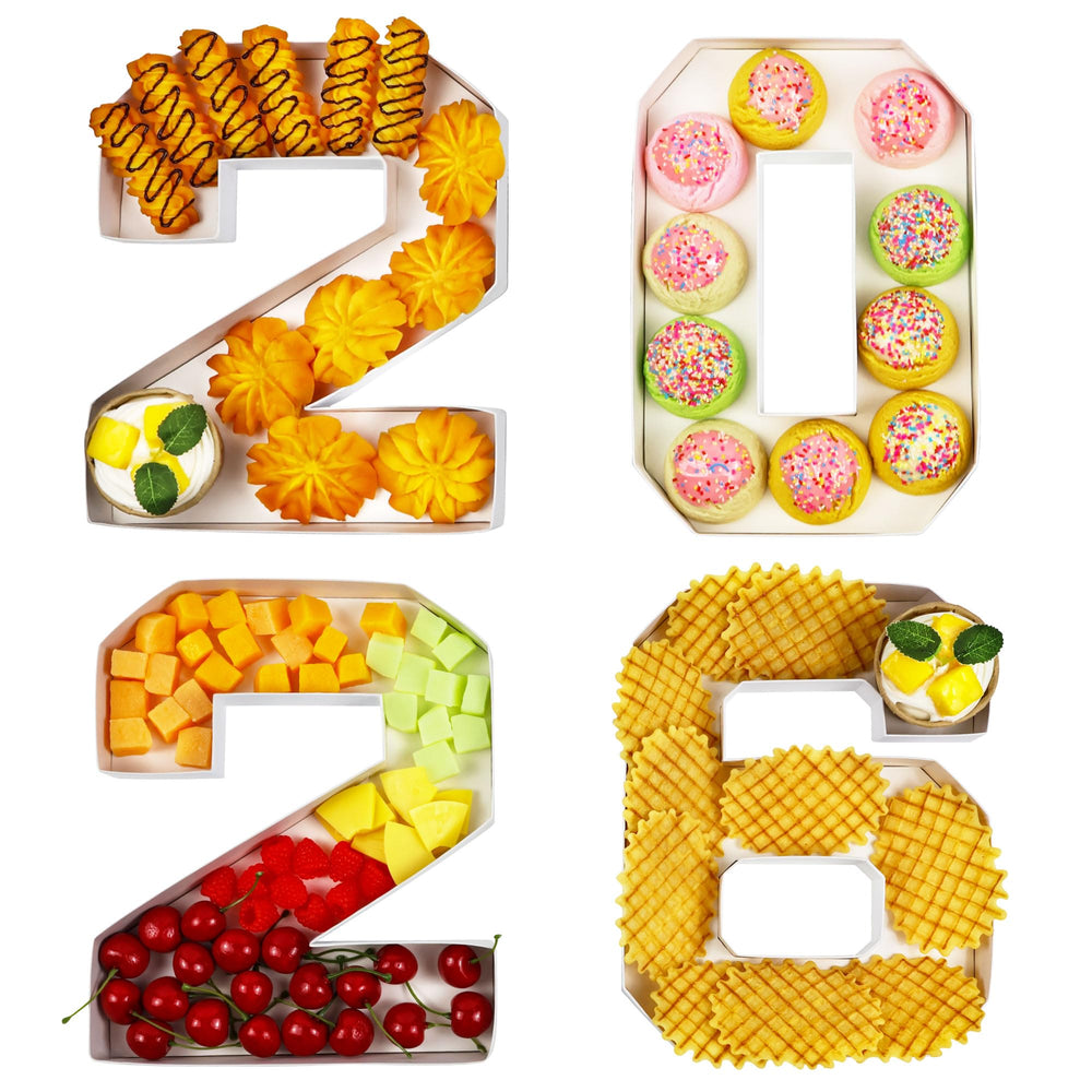 KitChocoLot 2026 numbers set front view for graduation charcuterie decor.