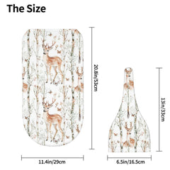 Kiuloam deer woodland swaddle with floral print suitable for adorable birth photos.