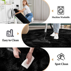 KIXINWA memory-foam surface rug delivers plush feel with gentle rebound.