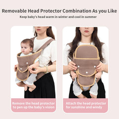 KIYUMI Baby Sling Carrier adjustable straps distribute weight across shoulders and waist