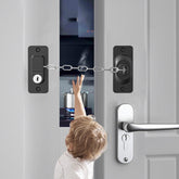 kizzhisi child-proof door lock on a door showing kid-safe access control