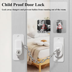 KIZZHISI door lock adhesive installation demonstrates no-drill setup for quick baby-proofing.