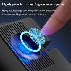 KIZZHISI fingerprint-lock-door demonstrates childproofing with fingerprint unlock