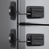 KIZZHISI fridge lock 2-pack on counter demonstrates childproofing for a safer kitchen