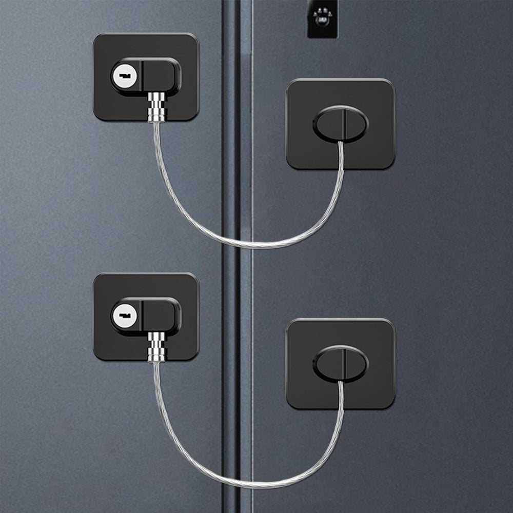 KIZZHISI fridge lock 2pack on fridge keeps kids safe from access