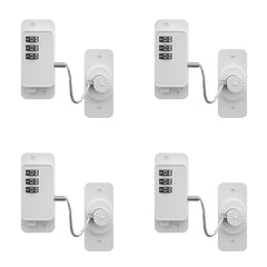 KIZZHISI heavy-duty fridge lock pack in use secures cabinets and drawers.