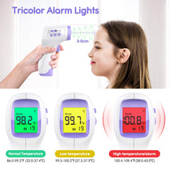 KKmier fever alarm color display indicates fever range at a glance.