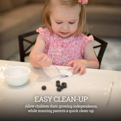 Klean Kids plane tray cover provides clean surface during travel.