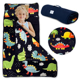 Klevly Toddler Nap Mat with Pillow close-up, plush fabric for cozy naps.