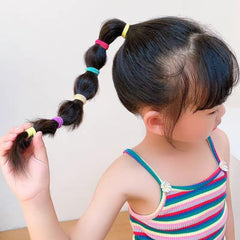 KLEYAO soft cotton elastic bands offer comfortable, durable hold for daily school hairstyles.