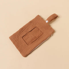 KMGDM cartoon-pattern tissue bag closeup adds playful style for parents and baby.