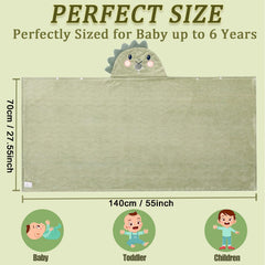 kmilro toddler towel hooded quick-dry fabric dries fast after baths