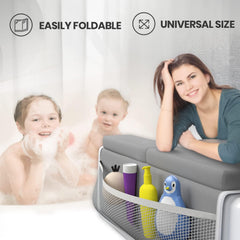 Kneelbow foldable bath kneeler folds flat for compact storage