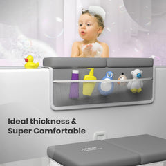 Kneelbow three-pocket organizer keeps bath essentials within arm's reach