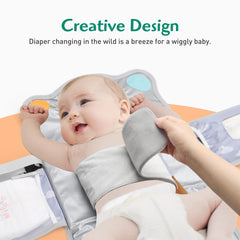 Knirose anti-roll diaper changing pad swaddle wings cocoon-like soothing during changes.