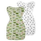 Knirose sleep sack arm-up close-up shows natural sleep posture for calmer naps.