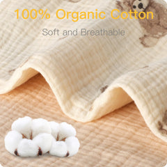 Knirose crib sheet with 360-degree elastic fit for a snug mattress.
