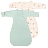 Knirose newborn swaddle sack arms up sleeves promotes secure sleep.