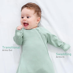Knirose newborn swaddle sack mitten cuffs protect baby from scratches.