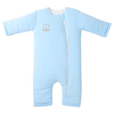 Knirose Premium Cotton Sleep Sack blue legs — warm, secure sleep for 3-6 months.