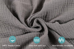 Knlpruhk Muslin Pack Play Sheets soft muslin cotton for breathable baby comfort.