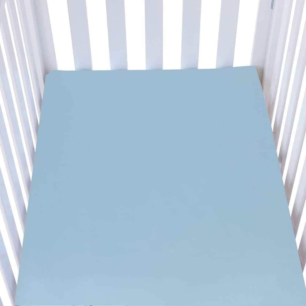 Knlpruhk Silk Fitted Crib Sheet 28x52 shows pure Mulberry silk for gentle baby skin.