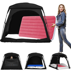 KNOCLOC blackout sleep tent for toddlers; light-blocking travel bed for calmer naps.