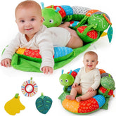 Knotly Charm 2-in-1 tummy time mat and seat with non-slip base