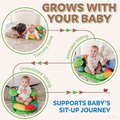 Knotly Charm infant lounger pillows with detachable comfort