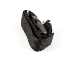 Koala Kare baby changing station strap cleaning demonstrates quick, easy maintenance after spills