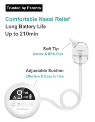 Koalababy electric nasal aspirator rechargeable battery for use on the go.