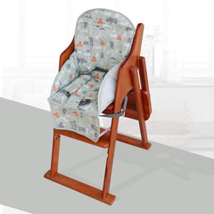 Kocpudu High Chair Pad back view highlights secure fit and non-slip design.