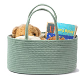 Kodomoore diaper caddy sage green full setup for easy newborn essentials access.