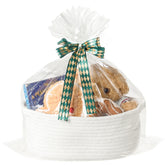 Kodomoore gift basket with wrap bag and ribbon, ready for gifting.