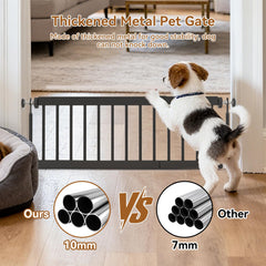 KODYRU Short Dog Gate metal frame close-up showing durable steel.