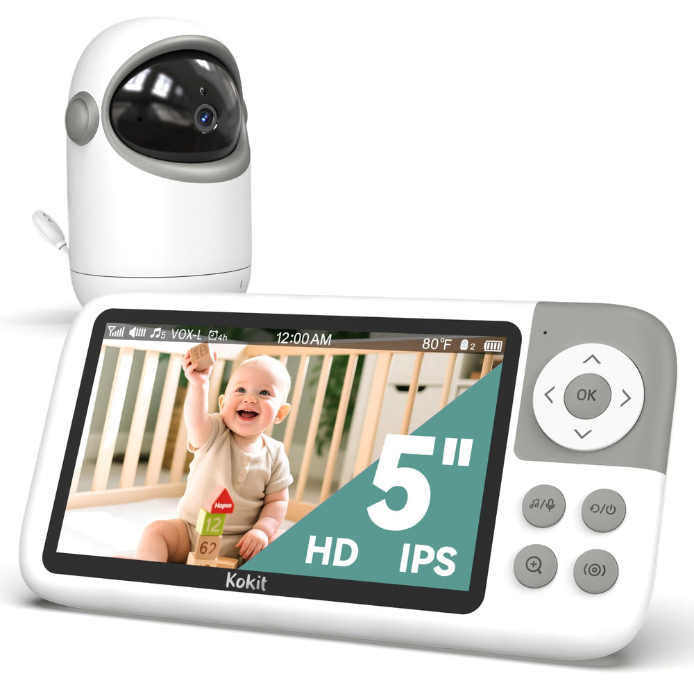 kokit 5'' video monitor with astronaut design offers secure night checks.