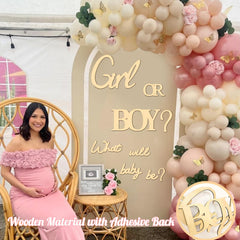 Kokolap large wooden girl sign decoration for gender reveal backdrops, adds wall accents to photos and memories.