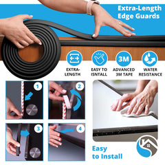 Komfortology non-toxic baby-safe material close-up emphasizes safe furniture protection