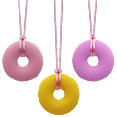 KongNai sensory chew necklace tractor theme offers soothing chewing on the go