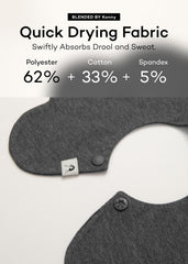 Konny baby bibs demonstrating fast absorption and quick drying