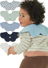 Konny Baby Bibs mint front view shows soft, absorbent fabric for everyday drool.