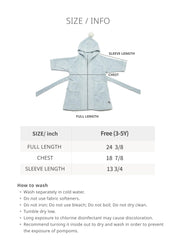 Konny Kids Bathrobe mint with fixed belt and neat stitching.