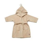 Konny Kids Bathrobes beige hooded-towel keeps kids warm after bath
